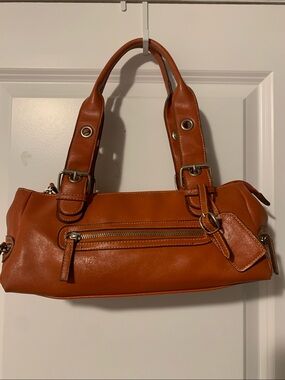 Aldo Orange Double-Handle Shoulder Bag
